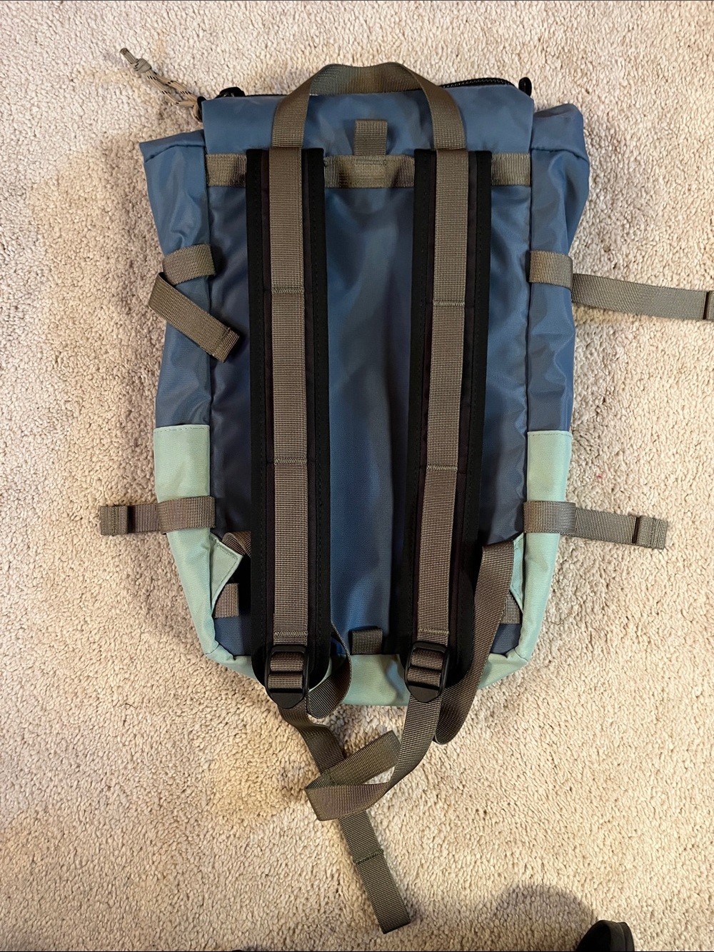 Topo Designs Mini Rover Navy and Teal Backpack - Picture 2 of 8